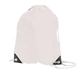 Shugon drawstring back pack, gym sack White