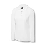 Adidas 2008 Women's ClimaLite Long Sleeve Sueded Jersey Golf Polo Shirt (White - XL)