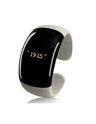 New Ladies Bluetooth Fashion Bracelet w/ Time Display - Pearl White (Call/Distance Vibration, Caller ID) Gadget