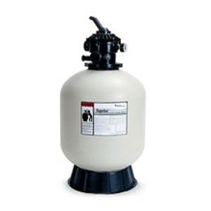 "PacFab TA 60D, 24"" Tagelus Sand Filter, w/Top Mount Valve"
