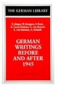 German Writings Before and After 1945: E. Junger, W. Koeppen, I. Keun, A. Lernet-Holenia, G. von Rez (German Library)