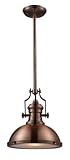 Landmark 66144-1 Chadwick 1-Light 14-Inch Pendant, Antique Copper
