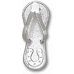 Indianapolis Colts 1" Logo Flip Flop Pendant - Sterling Silver Jewelry $39.75