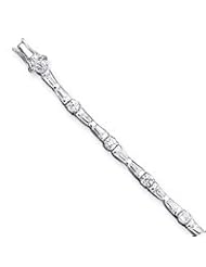 Sterling Silver CZ Bracelet
