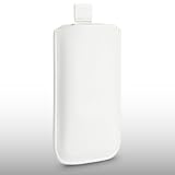 SAMSUNG B2700 WHITE LEATHER POCKET POUCH COVER CASE BY CELLAPOD CASES