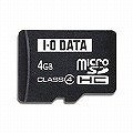 I-O DATA microSDHCカード 4GB (SDHCアダプター付) SDMCH-F4G/Aの画像