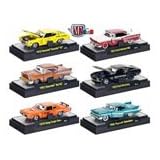 M2 Auto-Drags Cars Set of 6 Vehicles 1 64 Release 2 by Collectable Diecast