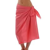 Ocean Pacific Long Sarong Ladies Pink/Aqua OSFA