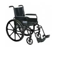 Drive Medical Cirrus IV Light Weight Wheelchair with Various Flip Arm Styles and Front Rigging Options, Black, 20