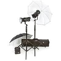 Bowens Gemini 400/400 Umbrella Travelpak Kit, with Two 400 watt Second Monolights, Umbrellas, Stands & Carry Bag