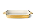Calphalon Enamel Cast Iron Rectangular Baker, Custard Yellow