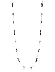Bella Pearl Fancy Pearl and Silver Tin Cup Necklace