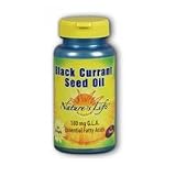 Natures Life Black Currant Seed Oil , 1200 Mg, 180 mg GLA, 60 Softgels