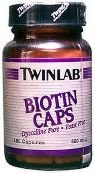 TwinLab Biotin Caps, 600 mcg, 100 Capsules (Pack of 4)