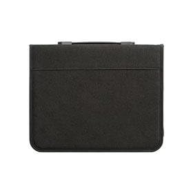 Prat Paris Start 3 Presentation Case, Padded Cloth Zippered Multi-ring Binder with Ten 11x14 Archival Sheet Protectors, Cover Color: Black.