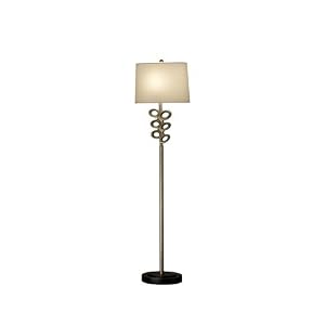 Nova Lighting 11438 Wanders Floor Lamp, Painted Antiqued Pewter And Oil Rubbed Bronze