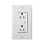Leviton 5280-W Decora Duplex Surge Suppressor Receptacle, Commercial Specification Grade