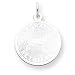 labrador28  - 14k White Gold Engraveable Labrador Retriever Disc Charm