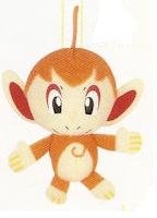 Official Chimchar Nintendo Pokemon 2.5" Plush Keychain (Japanese Import!)