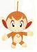Official Chimchar Nintendo Pokemon 2.5" Plush Keychain (Japanese Import!)