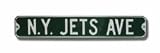 Steel Street Sign: N.Y. JETS AVE