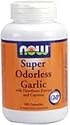 Super Odorless Garlic 180 Caps 5000 mg By NOW Foods
