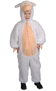 Plush Lamb Child Halloween Costume Size 4T Toddler