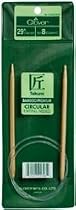 Clover Takumi Bamboo Circular 29-Inch Knitting Needles, Size 13