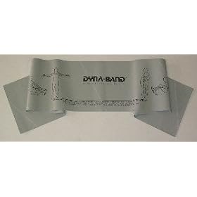DYNA-BAND 6ft Silver Extra Heavy Resistance Band