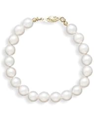 Akoya Pearl Bracelet 7.5-8mm Grade A Cultured 14 Karat Gold - Made in the USA