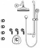 Aqua Brass shower kit 66 W/ Sephora handle KIT6660049gd Polished Gold