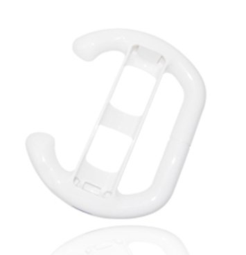 Nintendo Wii Best Game Racing Wheel with Infrared-Friendly Port (White)