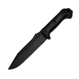 BK7, Black GFN Handle, Black Blade, Plain