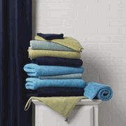 Home Source Int'l Luxury Micro Cotton Aqua 3 Piece Towel Set: Bath Towel, Hand Towel and Washcloth