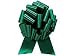 6 LARGE Pull String Bows - Gift Wrap Packaging - 8" 20 Loops - 2 3/4" - Emerald Green