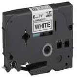 EZ Labels EZ1205 Black/White Adhesive Laminating P-Touch Tape (1/2 X 26ft) - Equivalent to Brother TZE-231
