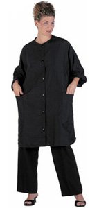 Betty Dain Big Shirt Xx Plus Size #1149 * Long Sleeve * Black