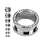 Surgical Steel 316l with Clear Cz Stones Screw Fit Gauges/plugs/tunnels Nickle Free (1 Pair) Different Sizes Available( A/3/3/20)