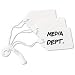 Twine Strung Marking Tags, 2-5/32x1-7/16, White, 1000/Box AVE12202
