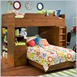 South Shore Logik Twin Over Twin L-shaped Wood Loft Bunk Bed In Sunny Pine Finish
