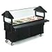 Carlisle Six*Star 661103 Polyethylene (PE) 6 ft Portable w/Storage & Legs, Black