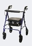 Deluxe Aluminum Rollator Burgundy Marble 21hxsBYK6AL. SL160 Deluxe Aluminum Rollator Burgundy Marble