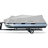 Classic Accessories 20-007-081001-00 Hurricane Pontoon Boat Cover Gray - Model A