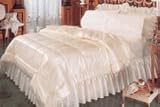 Bridal Satin Comforter - Calif. King - Peach