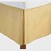450tc Egyptian Cotton Solid Gold Twin Extra Long Size Pleated Tailored Bed Skirt with 15 Inches Drop and Split Corners Twin XL