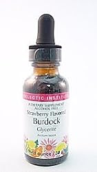 Burdock-Strawberry No Alcohol Glycerite - 1 oz - Liquid
