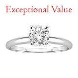 1 1/2 ct. Diamond Solitaire Engagement Ring in 14K White Gold