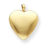 14k 16mm Plain Heart Locket