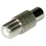 Cables to Go 40678 RCA Female to F-type Female Adapter - 10 Pack (Silver)