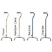 Drive Medical Walking Quad Canes With Small Base Foam Rubber Grip Combo Pack - 4 / Case